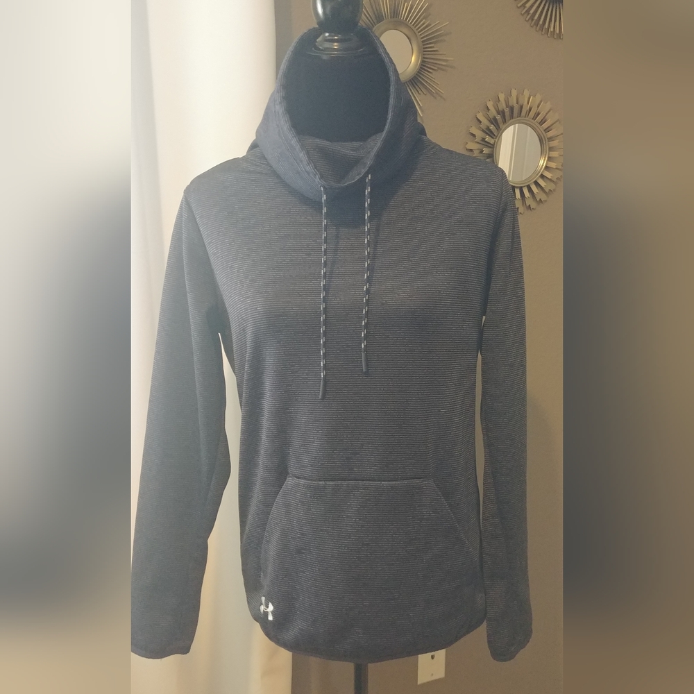 Under Armour Navy Blue ColdGear Funnel Neck Sweatshirt